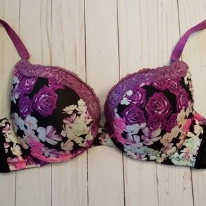 Floral Push Up Bra